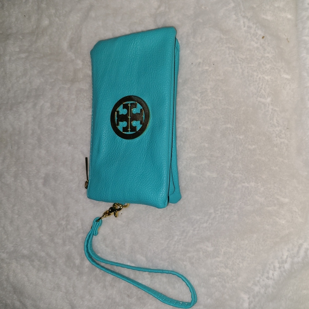 Teal Color Wristlet